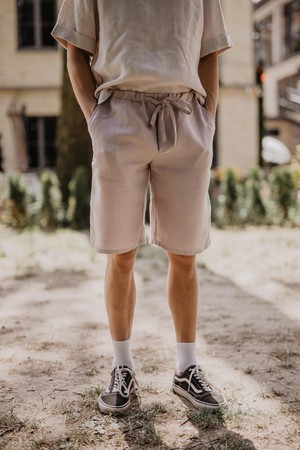 HERMES shorts in Dusty Rose from AmourLinen