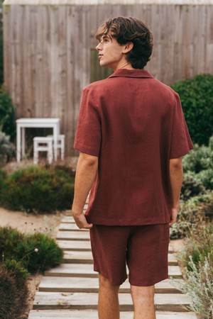 Loungewear set ASPEN in Terracotta from AmourLinen