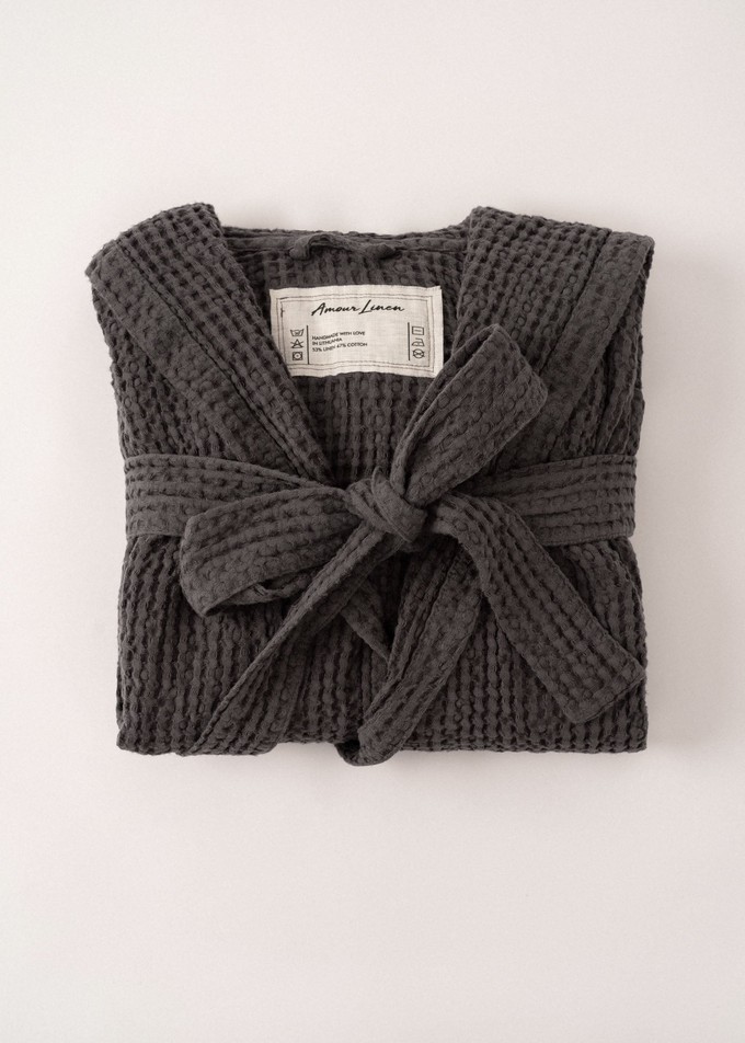 Men's Waffle bathrobe from AmourLinen
