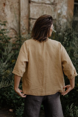KYIV jacket in Mustard from AmourLinen