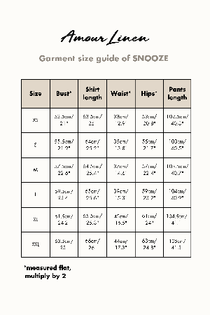 Pajama set SNOOZE in Sage Green from AmourLinen