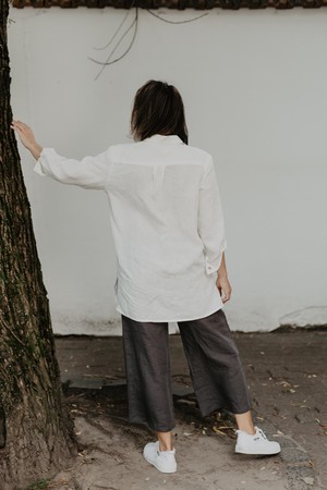 MARRAKESH shirt in White from AmourLinen