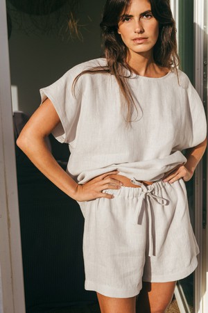 Pajama set CLOUD NINE in Cream from AmourLinen