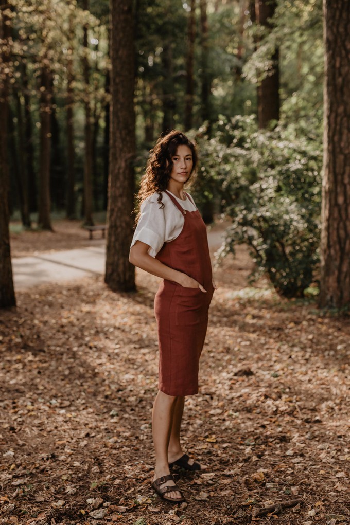JADE dress in Terracotta from AmourLinen