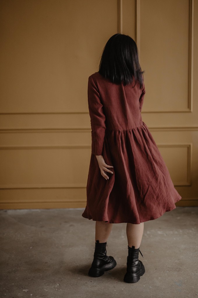 LAPLAND dress in Terracotta from AmourLinen
