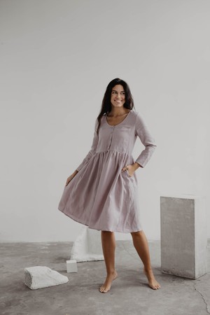 LAPLAND dress in Dusty Rose from AmourLinen