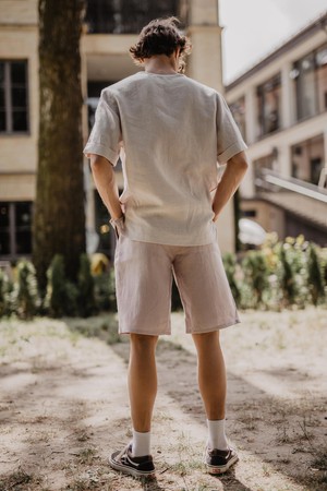 HERMES shorts in Dusty Rose from AmourLinen