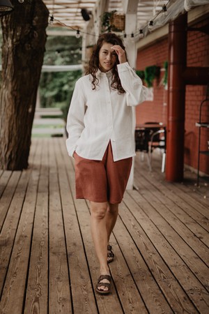 Nordkapp classic linen shirt XS/S Striped  | sale from AmourLinen
