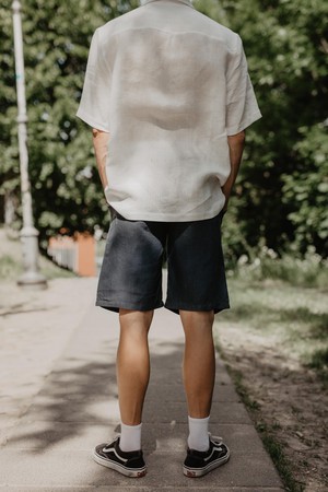 HERMES shorts in Charcoal from AmourLinen