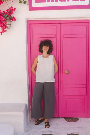 ISABELLA pants in Charcoal from AmourLinen