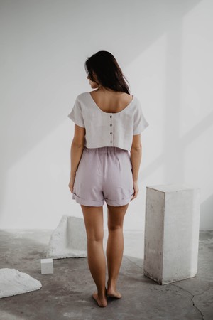 MIA shorts in Dusty Rose from AmourLinen