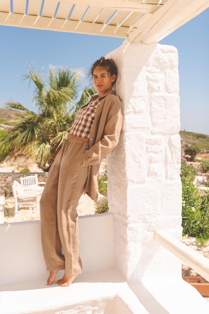 MALMO pants in Rosy Brown from AmourLinen
