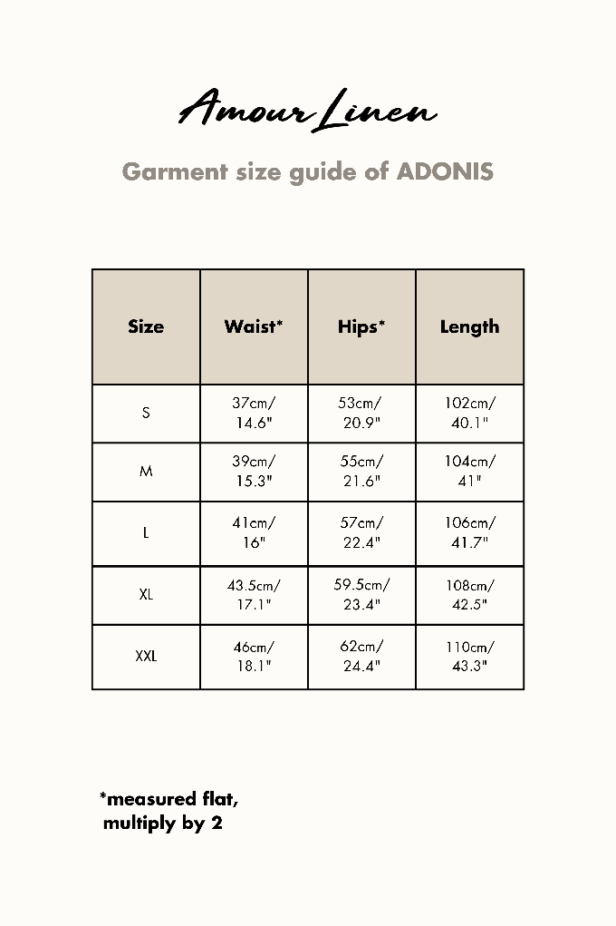 ADONIS pants in Cream from AmourLinen