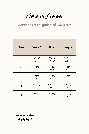 ADONIS pants in Cream from AmourLinen