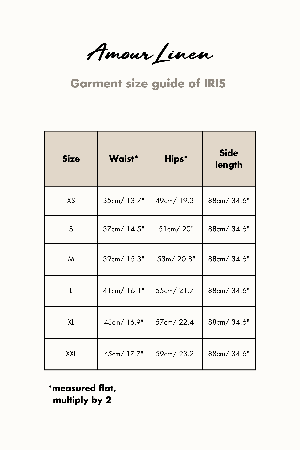 Iris linen wrap skirt in Charcoal from AmourLinen