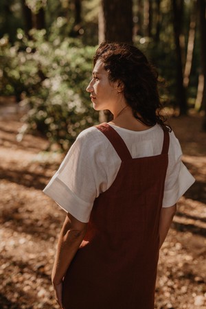 JADE dress in Terracotta from AmourLinen