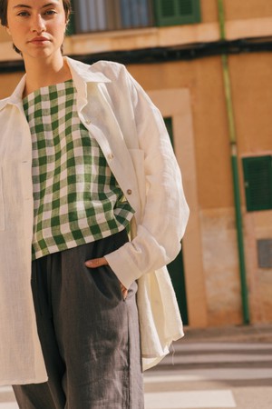 MOLLY shirt in White from AmourLinen