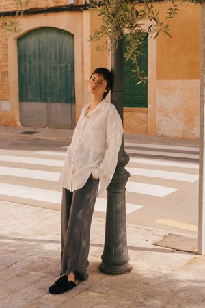 MOLLY shirt in White from AmourLinen