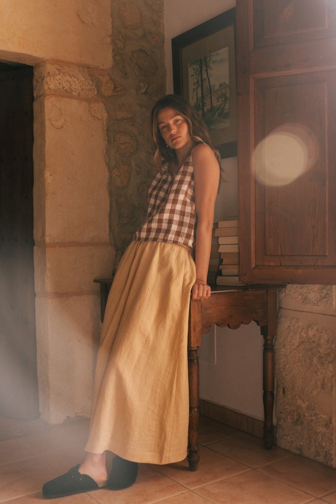 MONA skirt in Mustard from AmourLinen