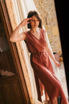 AURORA dress in Dusty Lavender XXL | sale via AmourLinen