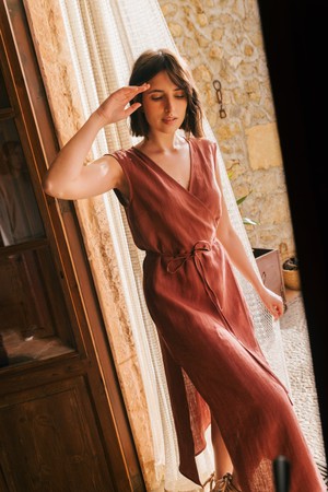 AURORA dress in Dusty Lavender XXL | sale from AmourLinen