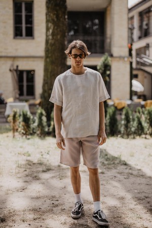 HERMES shorts in Dusty Rose from AmourLinen