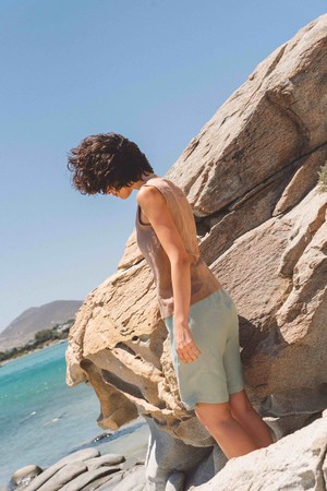 MATILDA shorts in Sage Green from AmourLinen