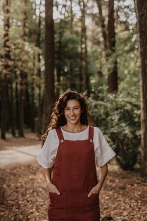 JADE dress in Terracotta from AmourLinen
