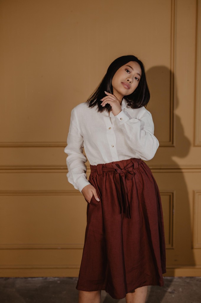 BERGEN skirt in Terracotta from AmourLinen