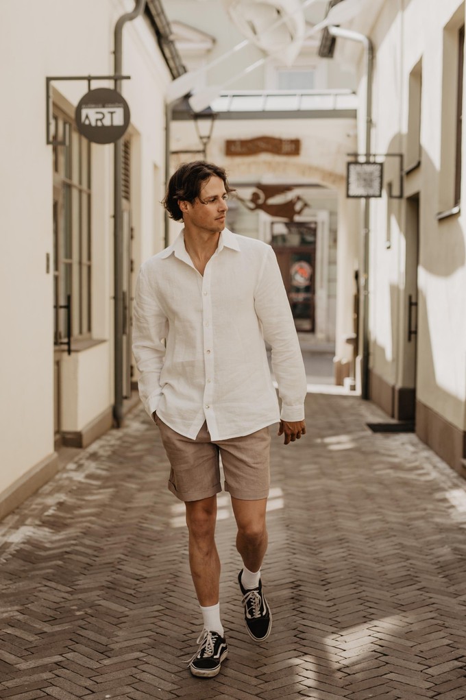 HECTOR shirt in White from AmourLinen