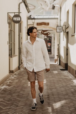 HECTOR shirt in White from AmourLinen