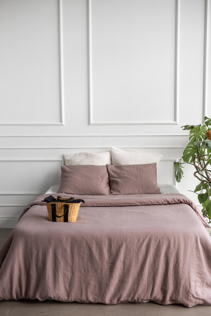 Linen pillowcase in Rosy Brown from AmourLinen