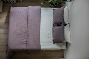Linen pillowcase in Dusty Lavender from AmourLinen