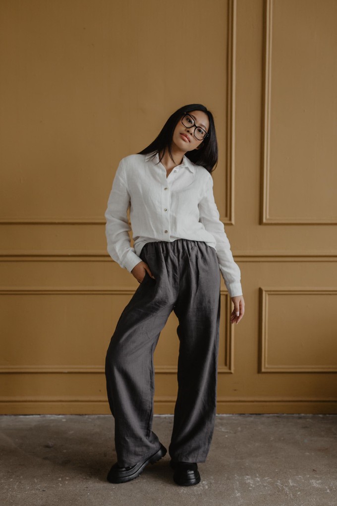 OULU pants in Charcoal from AmourLinen