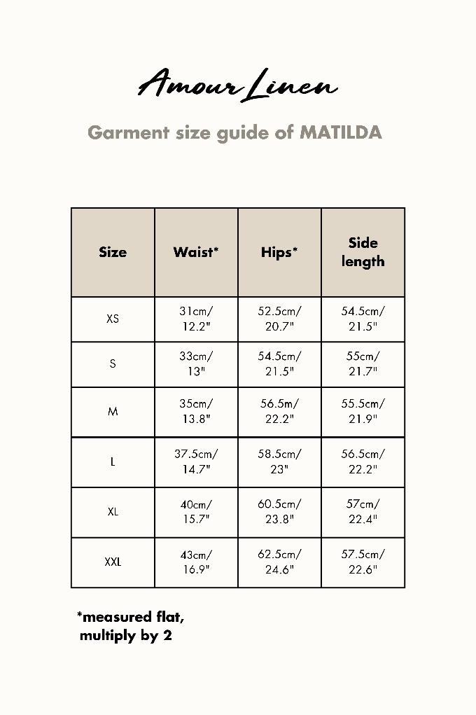 MATILDA shorts in Sage Green from AmourLinen