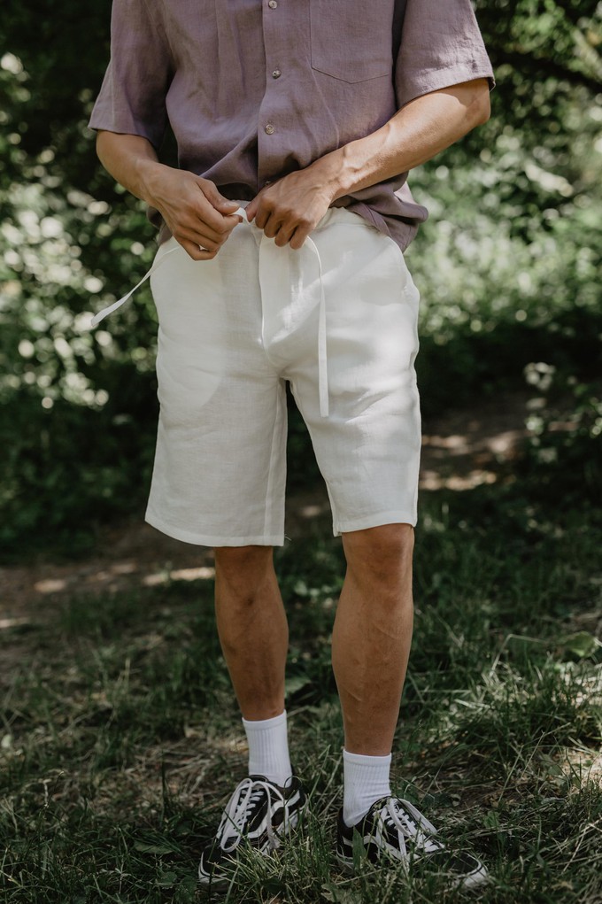 HERMES shorts in White from AmourLinen