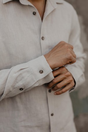 Classic linen shirt HECTOR | ARCHIVE SALE from AmourLinen