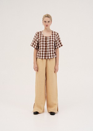 Leah Pants with Slits from AmourLinen