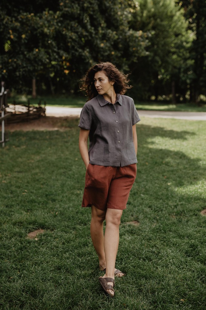 MATILDA shorts in Terracotta | sale from AmourLinen