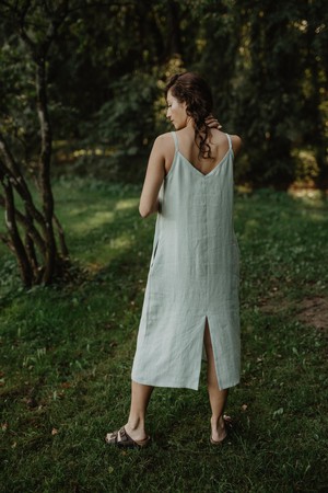 JAKARTA dress in Sage Green from AmourLinen