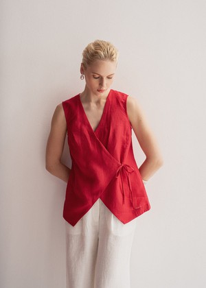 Blanca Wrap Top from AmourLinen