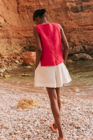 BETTY shorts in White from AmourLinen