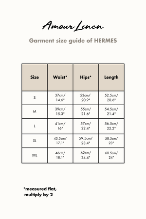 Classic linen shorts HERMES from AmourLinen