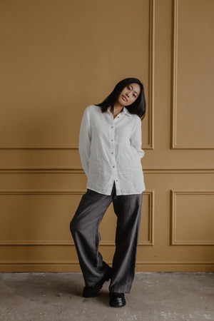 NORDKAPP shirt in White from AmourLinen