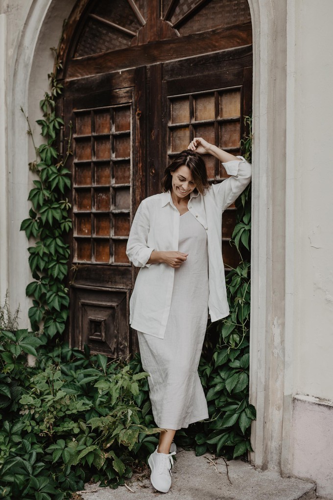 MARRAKESH shirt in White from AmourLinen