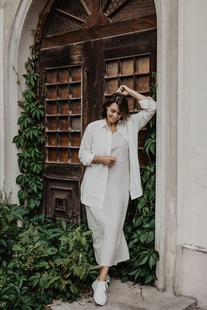MARRAKESH shirt in White from AmourLinen