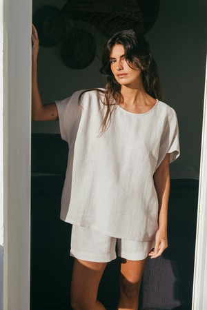 Pajama set CLOUD NINE in Cream from AmourLinen