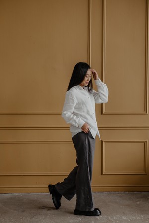 NORDKAPP shirt in White from AmourLinen