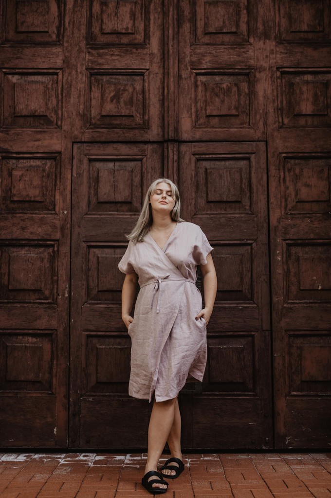 ROME dress in Dusty Rose from AmourLinen