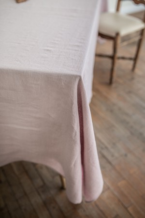 Linen tablecloth in Dusty Rose from AmourLinen